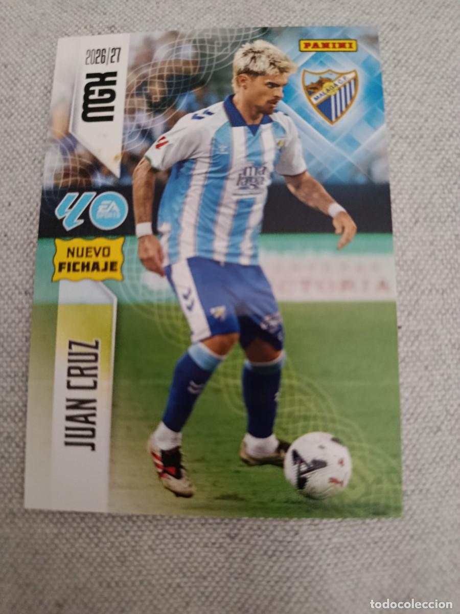 Cromos de f&uacute;tbol: Megacracks 26/27. 458- Juan Cruz. M&aacute;laga. Nuevo fichaje.