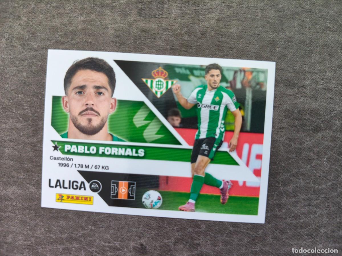 Cromos de f&uacute;tbol: Cromo 15 PABLO FORNALS REAL BETIS. Colecci&oacute;n LALIGA F&uacute;tbol 2026-2027 PANINI Nuevo