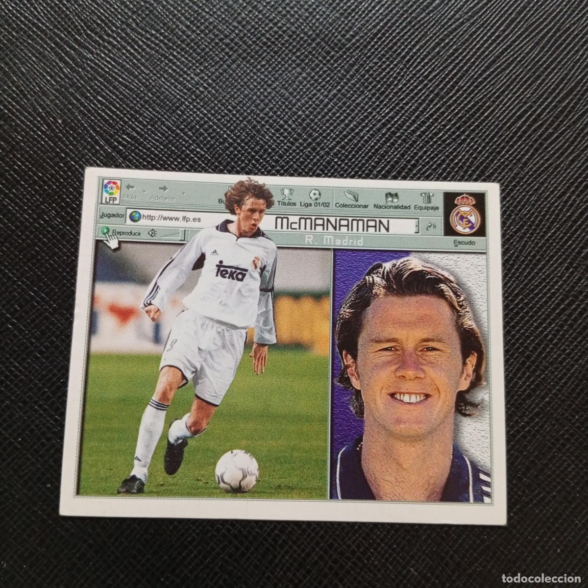 Cromos de f&uacute;tbol: McMANAMAN REAL MADRID ESTE 2001 2002 CROMO FUTBOL 01 02 LIGA - SIN PEGAR - A216 PG325