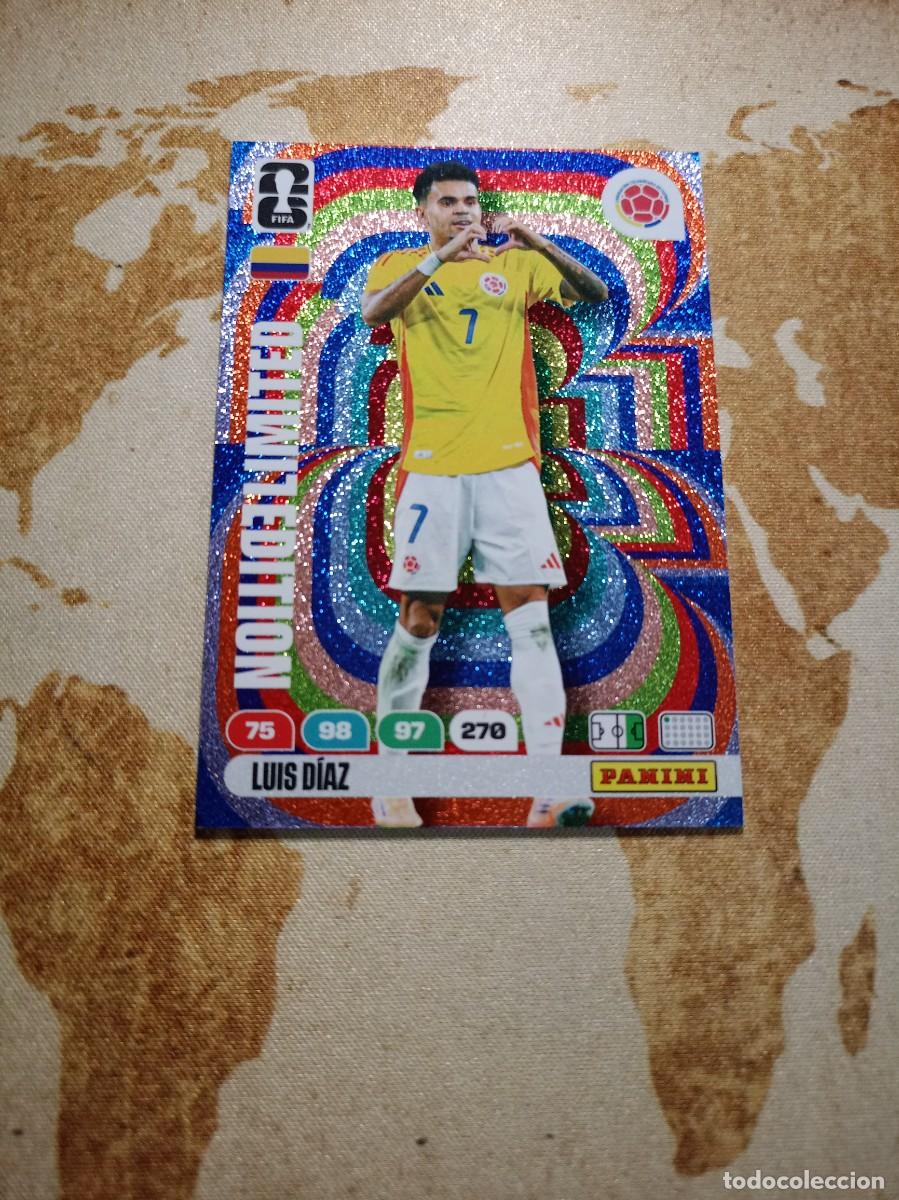 Cromos de f&uacute;tbol: Limited Edition LUIS D&Iacute;AZ Adrenalyn WORLD Cup 2026
