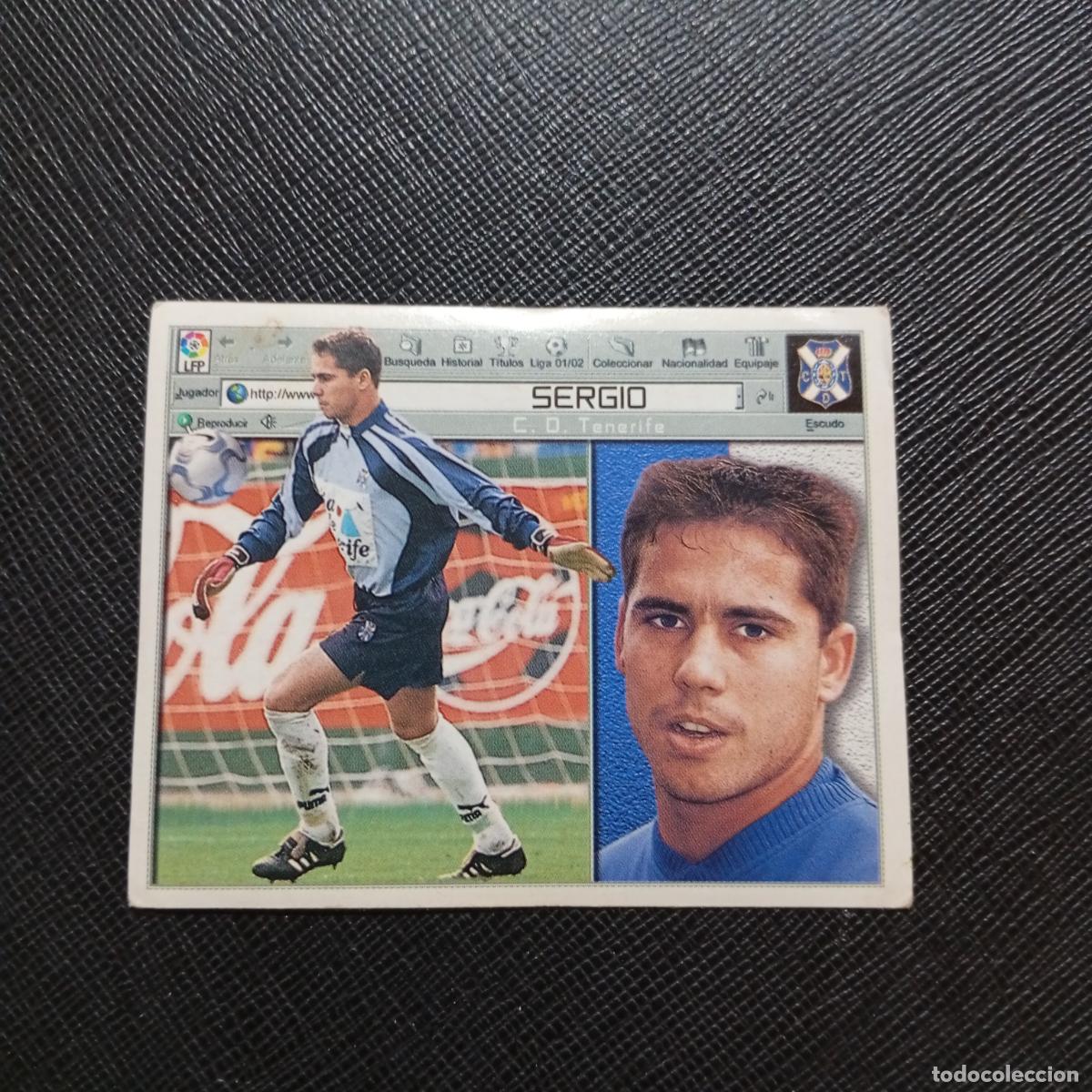 Cartes &agrave; collectionner de Football: SERGIO TENERIFE ESTE 2001 2002 CROMO FUTBOL 01 02 LIGA - SIN PEGAR - A216 PG334