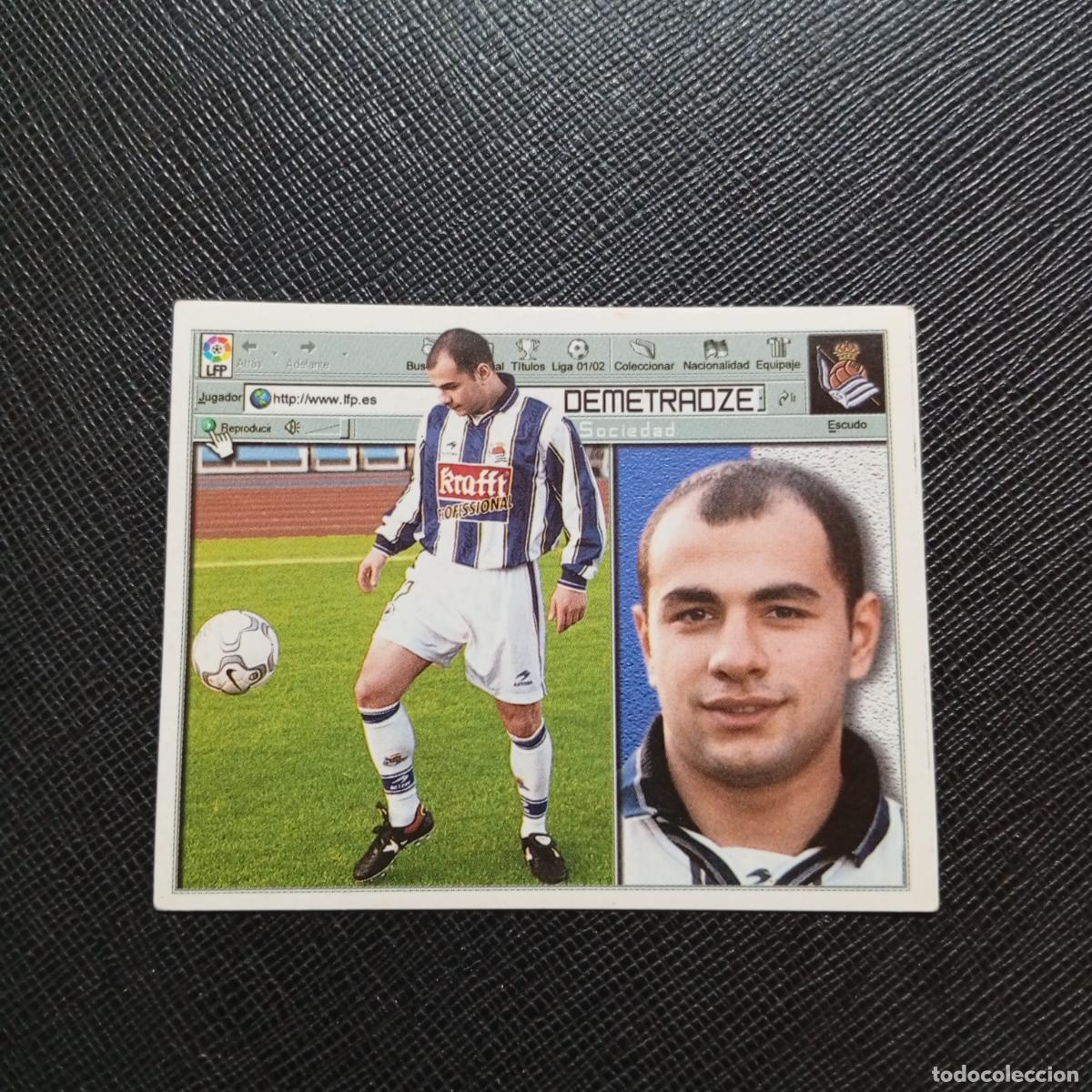 Figurine di Calcio: DEMETRADZE REAL SOCIEDAD ESTE 2001 2002 CROMO FUTBOL 01 02 LIGA - SIN PEGAR - A216 PG334
