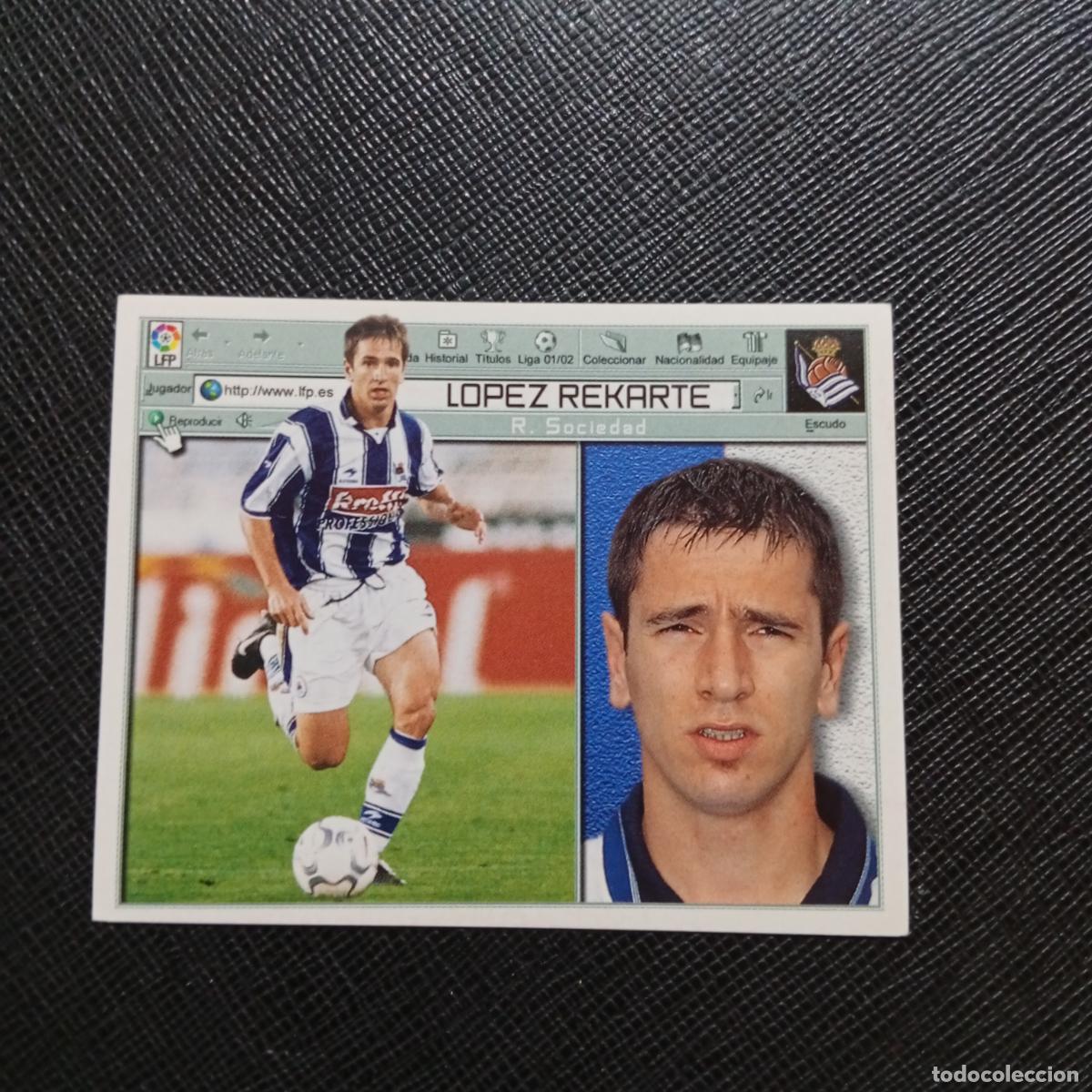 Cartes &agrave; collectionner de Football: LOPEZ REKARTE REAL SOCIEDAD ESTE 2001 2002 CROMO FUTBOL 01 02 LIGA - SIN PEGAR - A216 PG334