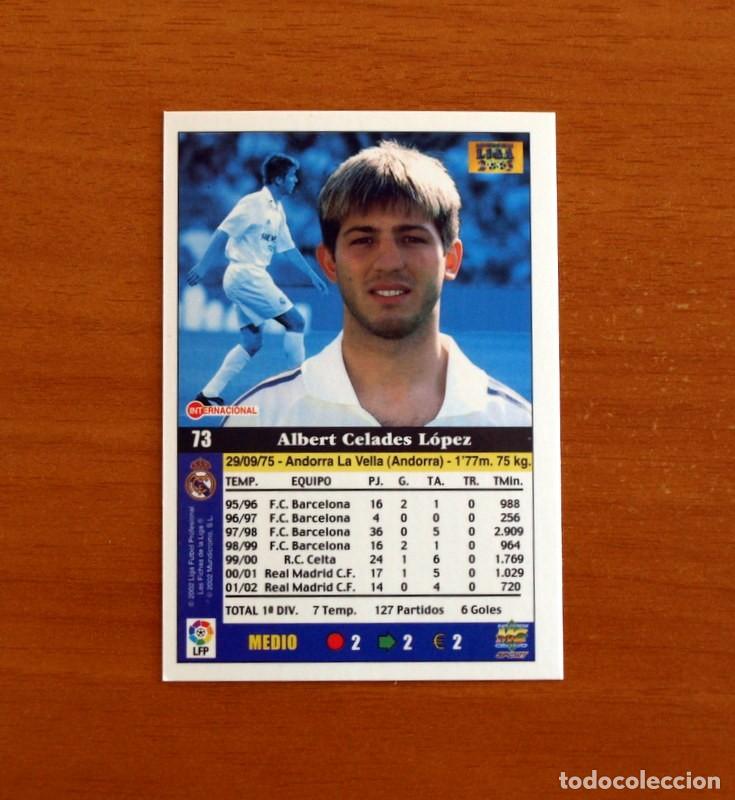 Cromos de f&uacute;tbol: Real Madrid - N&ordm; 73 Celades - Mundicromo Las Fichas de la Liga 2002-2003, 02-03