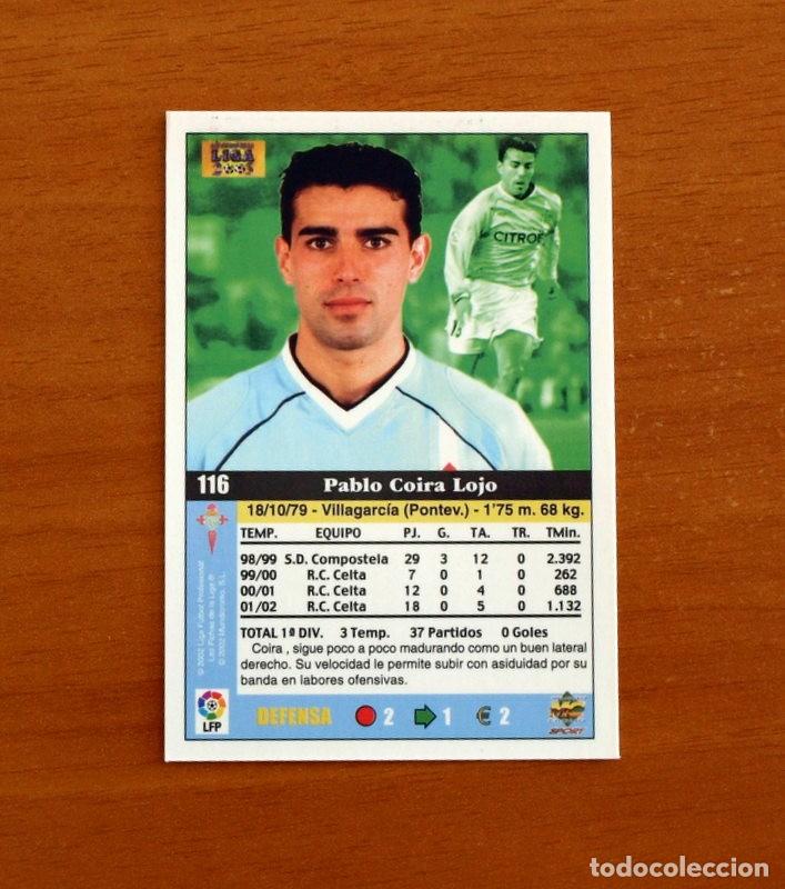 Cartes &agrave; collectionner de Football: Celta de Vigo - N&ordm; 116 Coira - Mundicromo Las Fichas de la Liga 2002-2003, 02-03