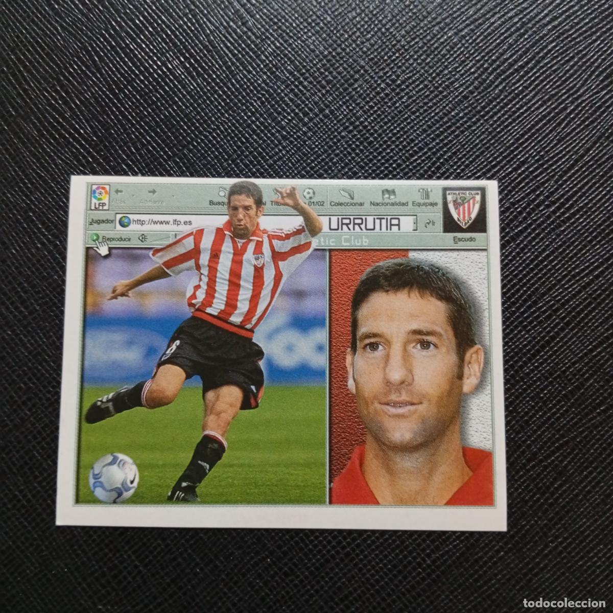 Cromos de f&uacute;tbol: URRUTIA BILBAO ESTE 2001 2002 CROMO FUTBOL 01 02 LIGA - SIN PEGAR - A216 PG334