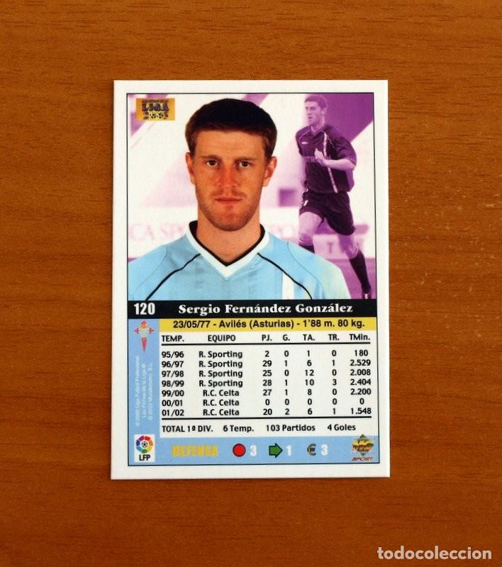 Cromos de f&uacute;tbol: Celta de Vigo - N&ordm; 120 Sergio - Mundicromo Las Fichas de la Liga 2002-2003, 02-03