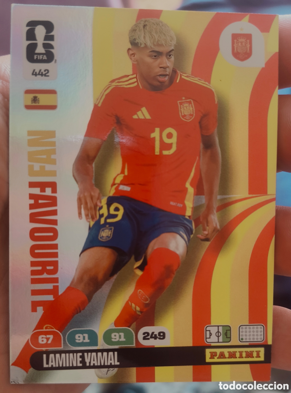 Cromos de f&uacute;tbol: Carta Lamine Yamal Fan Favourite Espa&ntilde;a