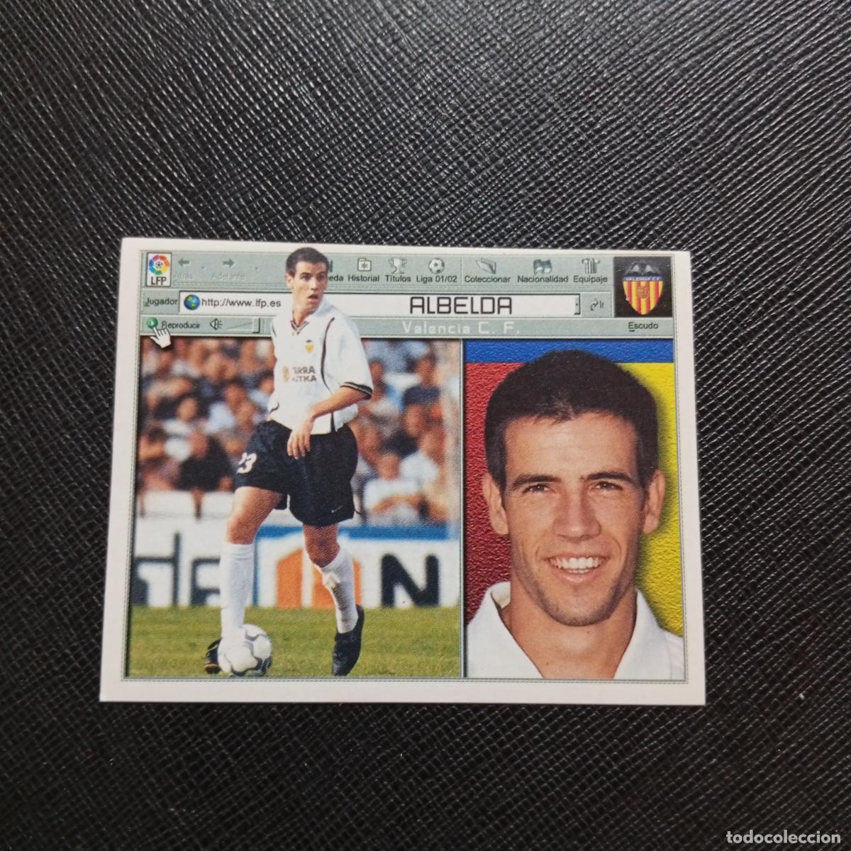Cromos de f&uacute;tbol: ALBELDA VALENCIA ESTE 2001 2002 CROMO FUTBOL 01 02 LIGA - SIN PEGAR - A216 PG334