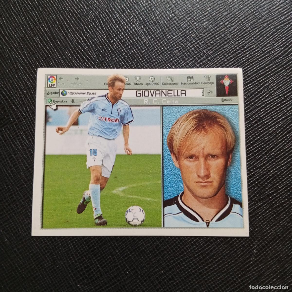 Cromos de f&uacute;tbol: GIOVANELLA CELTA ESTE 2001 2002 CROMO FUTBOL 01 02 LIGA - SIN PEGAR - A216 PG343