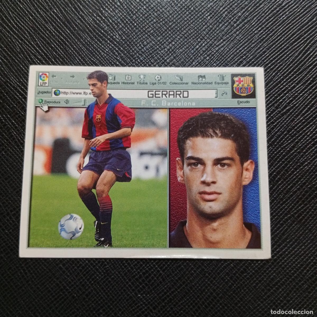 Cromos de f&uacute;tbol: GERARD BARCELONA ESTE 2001 2002 CROMO FUTBOL 01 02 LIGA - SIN PEGAR - A216 PG343