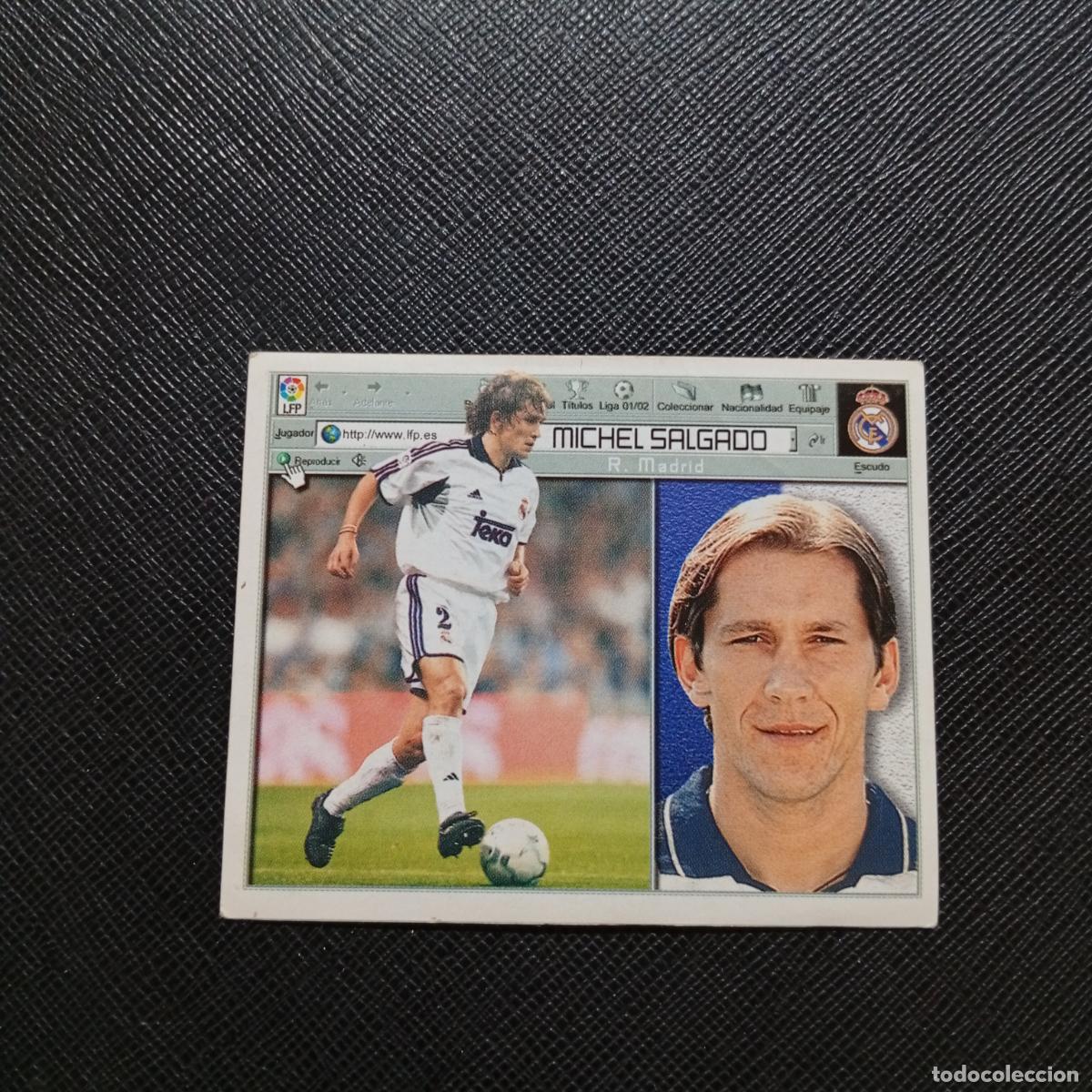 Cromos de f&uacute;tbol: MICHEL SALGADO REAL MADRID ESTE 2001 2002 CROMO FUTBOL 01 02 LIGA - SIN PEGAR - A216 PG343