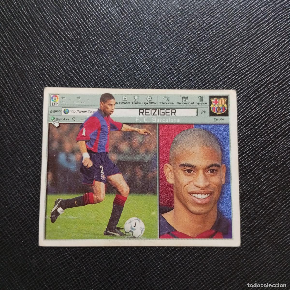 Cromos de f&uacute;tbol: REIZIGER BARCELONA ESTE 2001 2002 CROMO FUTBOL 01 02 LIGA - SIN PEGAR - A216 PG352