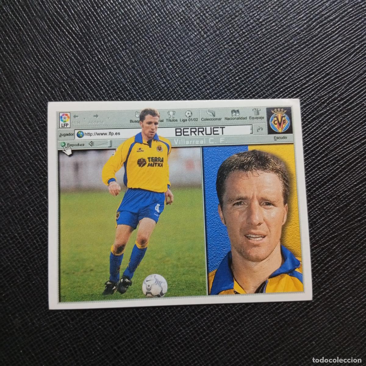 Cromos de f&uacute;tbol: BERREUT VILLARREAL ESTE 2001 2002 CROMO FUTBOL 01 02 LIGA - SIN PEGAR - A216 PG352