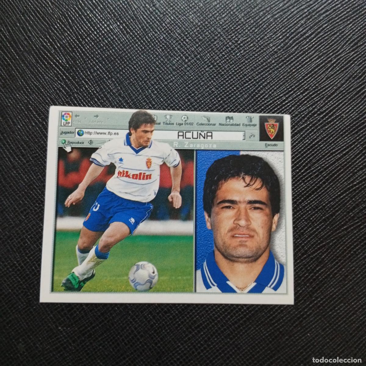 Cromos de f&uacute;tbol: ACU&Ntilde;A ZARAGOZA ESTE 2001 2002 CROMO FUTBOL 01 02 LIGA - SIN PEGAR - A216 PG352