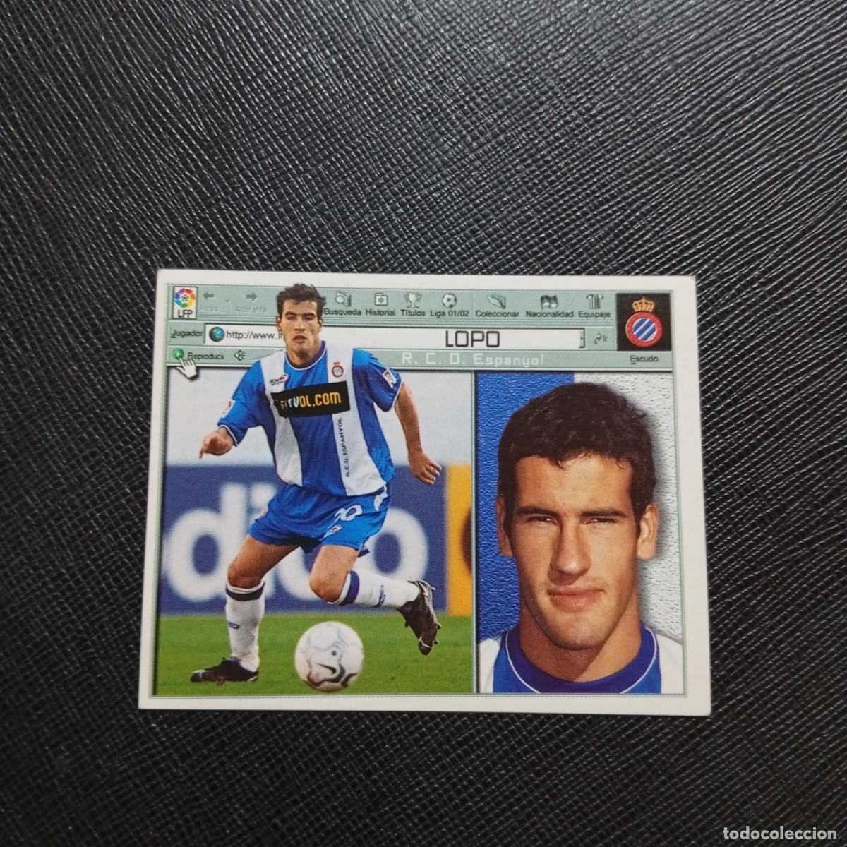Cromos de f&uacute;tbol: LOPO ESPA&Ntilde;OL ESTE 2001 2002 CROMO FUTBOL 01 02 LIGA - SIN PEGAR - A216 PG352
