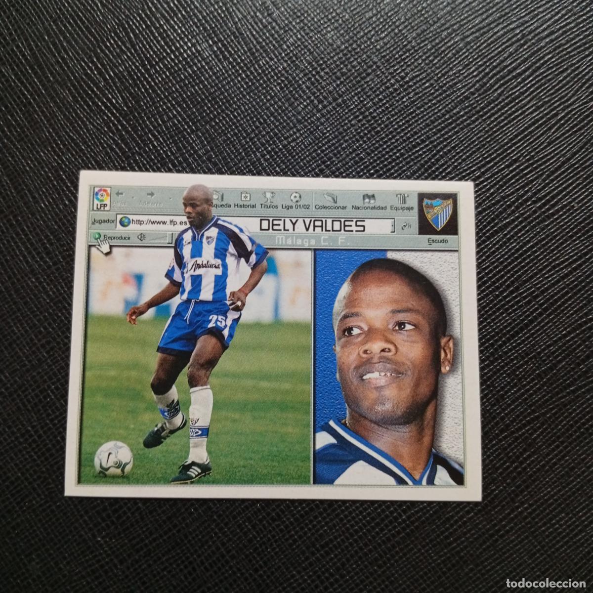 Cromos de f&uacute;tbol: DELY VALDES MALAGA ESTE 2001 2002 CROMO FUTBOL 01 02 LIGA - SIN PEGAR - A216 PG352