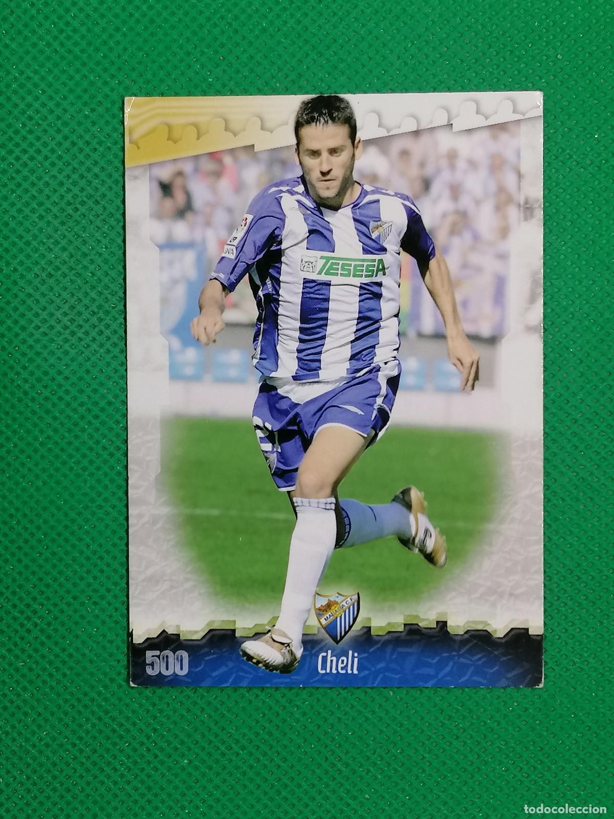 Cromos de f&uacute;tbol: 500 CHELI MALAGA ⚽ MUNDICROMO LAS FICHAS DE LA LIGA 08 09 2008 2009 ⚽