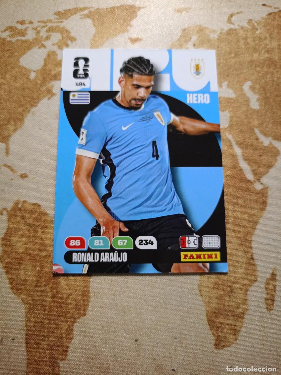 Cromos de f&uacute;tbol: # Uruguay 494 RONALD ARA&Uacute;JO Adrenalyn WORLD Cup 2026