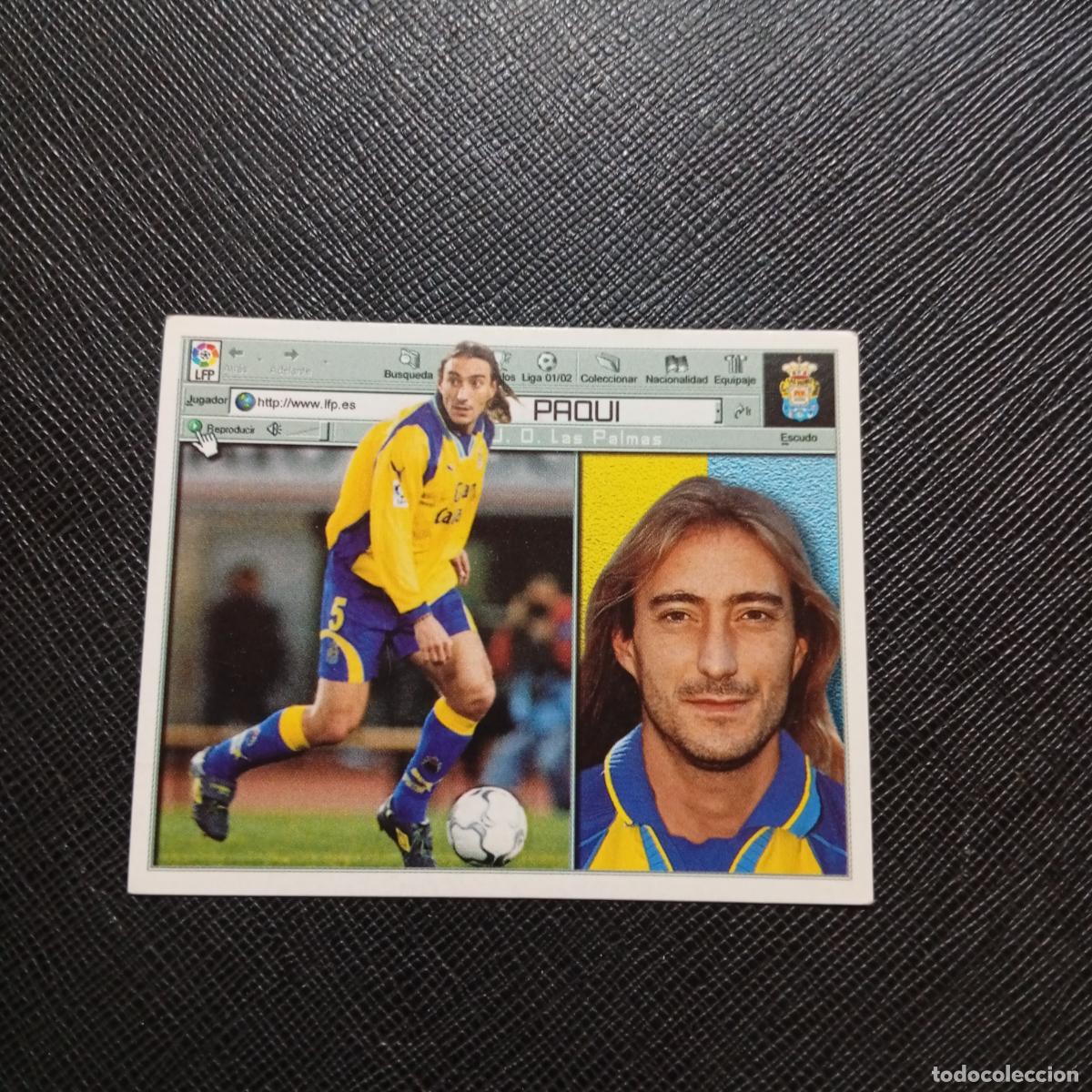 Cromos de f&uacute;tbol: PAQUI LAS PALMAS ESTE 2001 2002 CROMO FUTBOL 01 02 LIGA - SIN PEGAR - A216 PG361