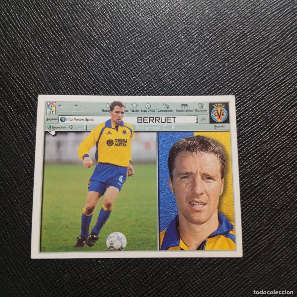 Cromos de f&uacute;tbol: BERRUET LAS PALMAS ESTE 2001 2002 CROMO FUTBOL 01 02 LIGA - SIN PEGAR - A216 PG361
