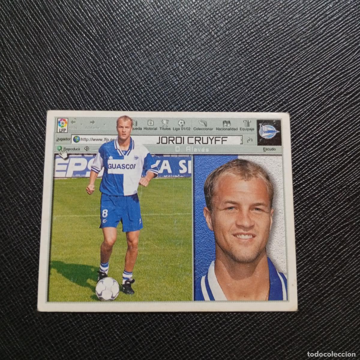 Cromos de Futebol: JORDI CRUYFF ALAVES ESTE 2001 2002 CROMO FUTBOL 01 02 LIGA - SIN PEGAR - A216 PG361