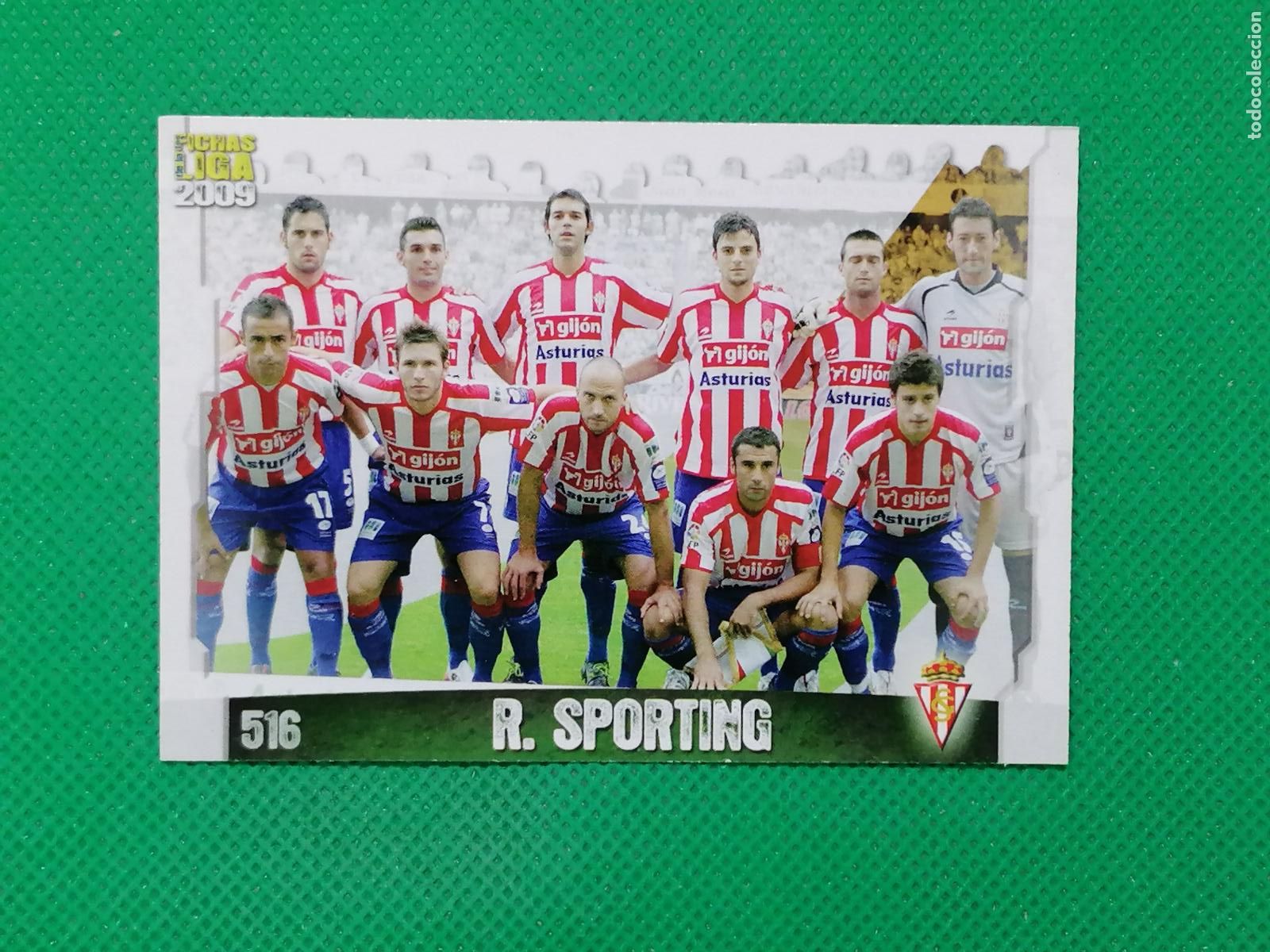 Cromos de f&uacute;tbol: 516 PLANTILLA SPORTING GIJON ⚽ MUNDICROMO LAS FICHAS DE LA LIGA 08 09 2008 2009 ⚽