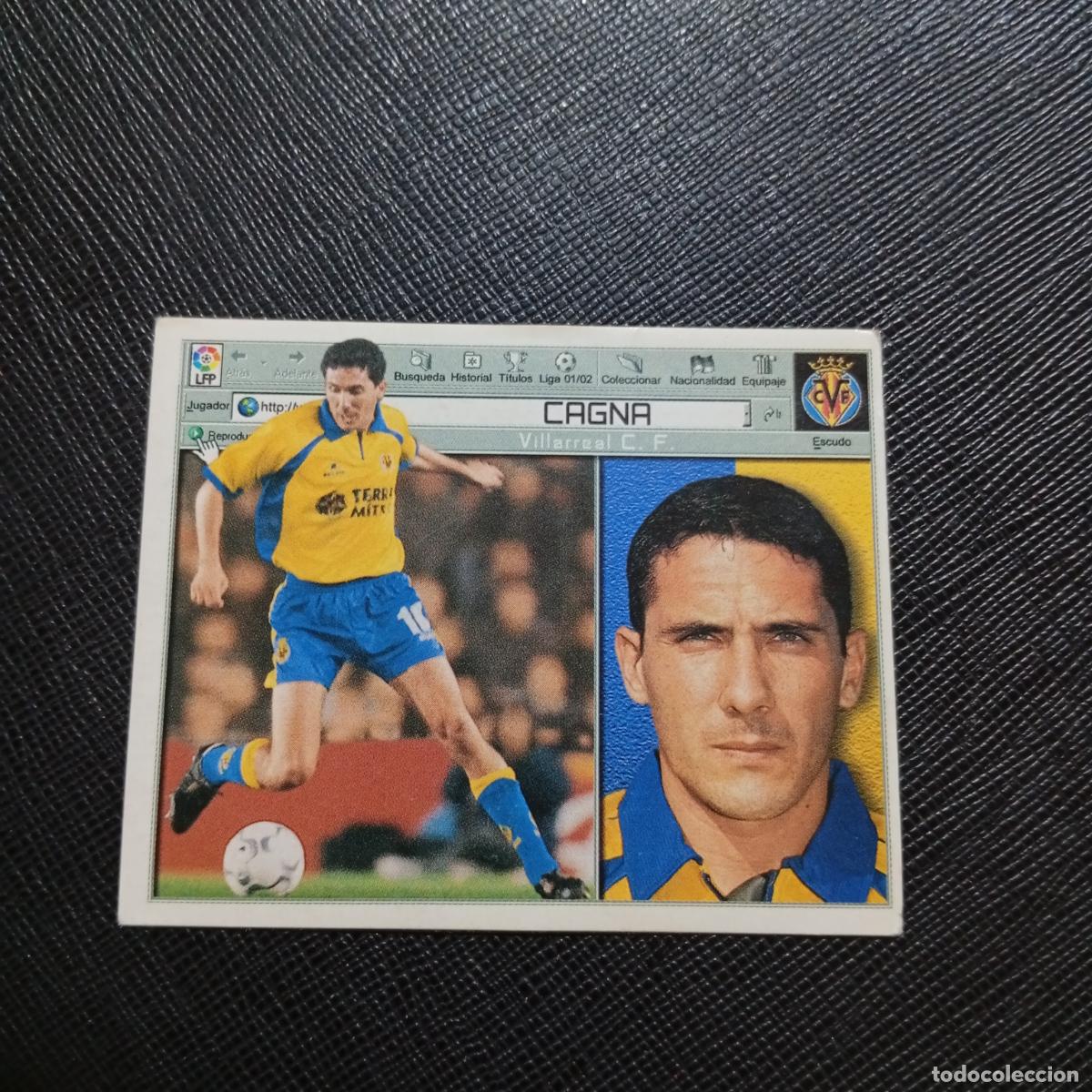 Cromos de f&uacute;tbol: CAGNA VILLARREAL ESTE 2001 2002 CROMO FUTBOL 01 02 LIGA - SIN PEGAR - A216 PG361