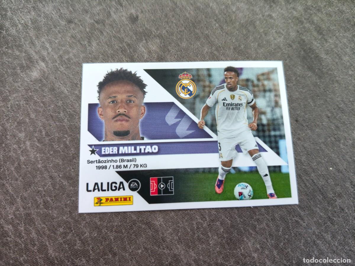 Cromos de f&uacute;tbol: Cromo 6 EDER MILITAO REAL MADRID. Colecci&oacute;n LALIGA F&uacute;tbol 2026-2027 PANINI Nuevo