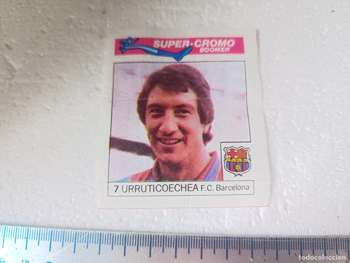 Cromos de f&uacute;tbol: CROMO - URRUTICOECHEA - CHICLES BOOMER FUTBOL A&Ntilde;OS 80
