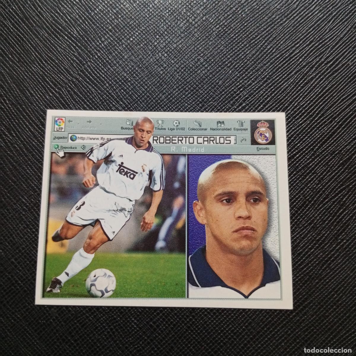 Cromos de f&uacute;tbol: ROBERTO CARLOS REAL MADRID ESTE 2001 2002 CROMO FUTBOL 01 02 LIGA - SIN PEGAR - A216 PG370