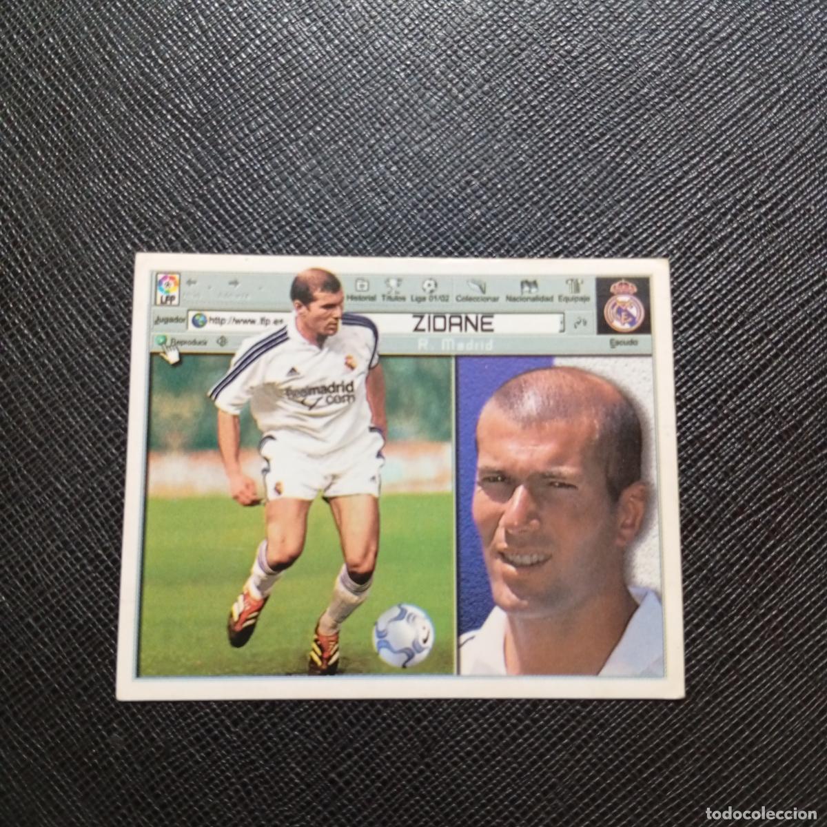 Cromos de f&uacute;tbol: ZIDANE REAL MADRID ESTE 2001 2002 CROMO FUTBOL 01 02 LIGA - SIN PEGAR - A216 PG370
