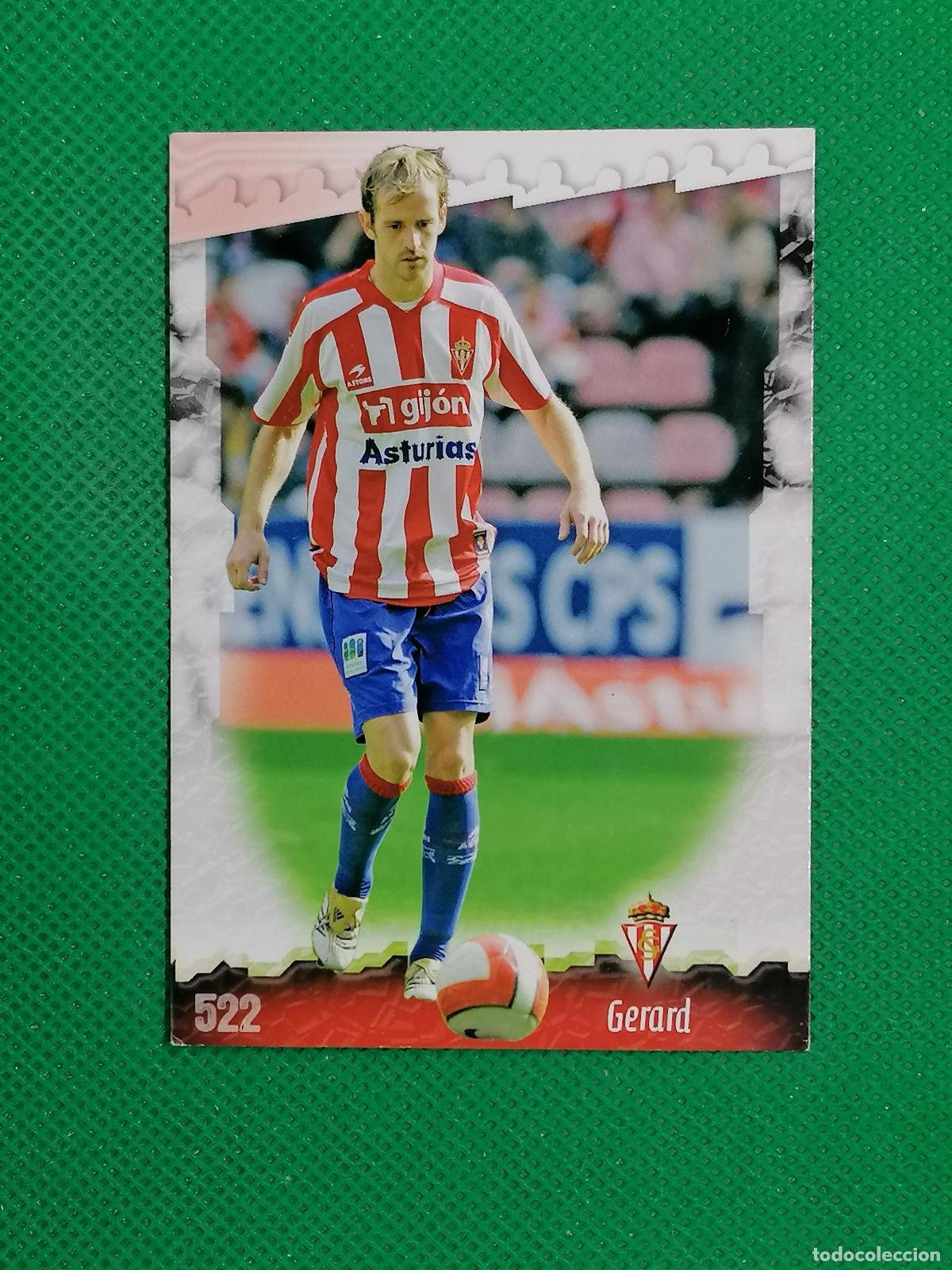 Cromos de f&uacute;tbol: 522 GERARD SPORTING GIJON ⚽ MUNDICROMO LAS FICHAS DE LA LIGA 08 09 2008 2009 ⚽