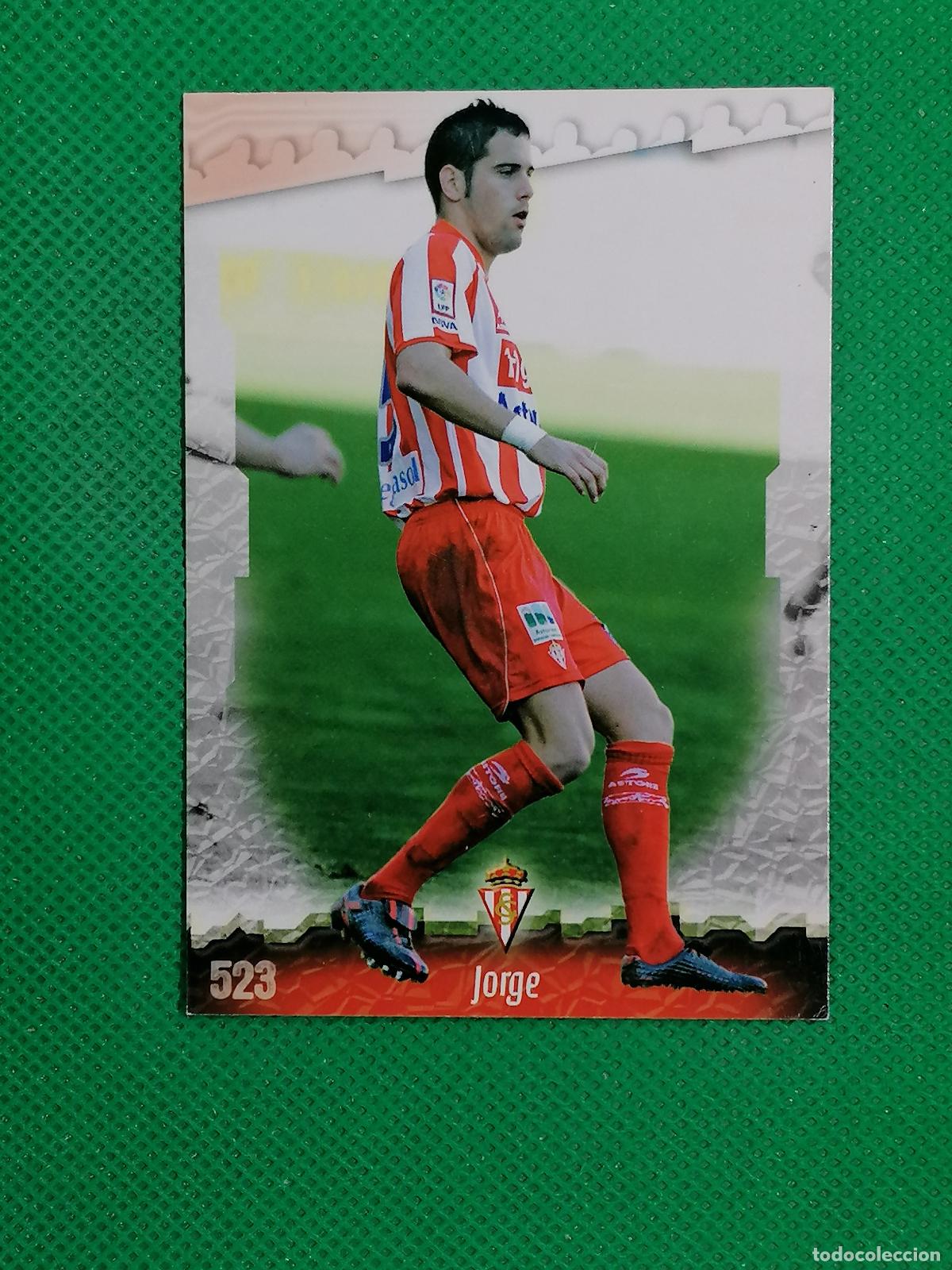 Cromos de f&uacute;tbol: 523 JORGE SPORTING GIJON ⚽ MUNDICROMO LAS FICHAS DE LA LIGA 08 09 2008 2009 ⚽