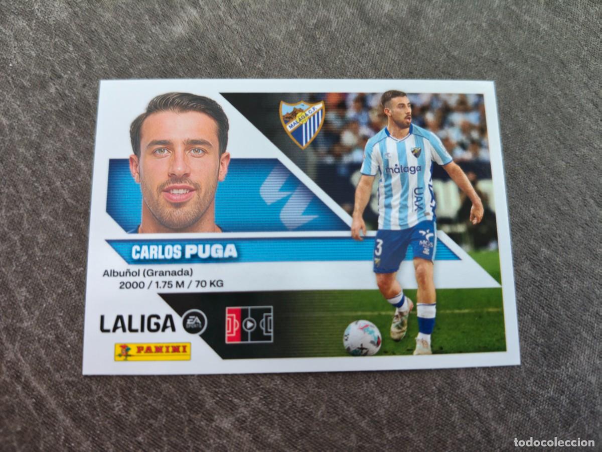 Cromos de f&uacute;tbol: Cromo 5 CARLOS PUGA M&Aacute;LAGA CF. Colecci&oacute;n LALIGA F&uacute;tbol 2026-2027 PANINI Nuevo