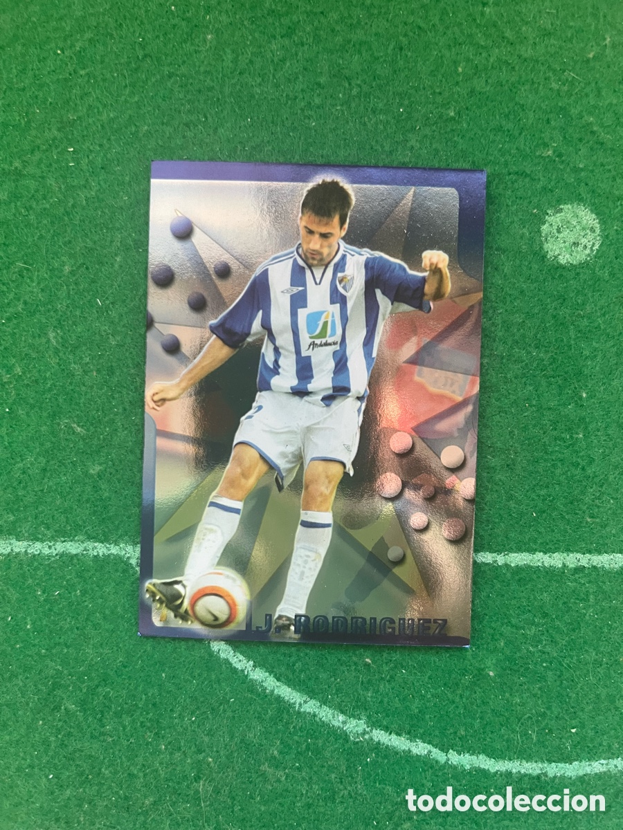 Cromos de f&uacute;tbol: 153 JUAN RODRIGUEZ MALAGA TOP LIGA 2005 2006 MUNDICROMO TOP MEDIO BRILLO
