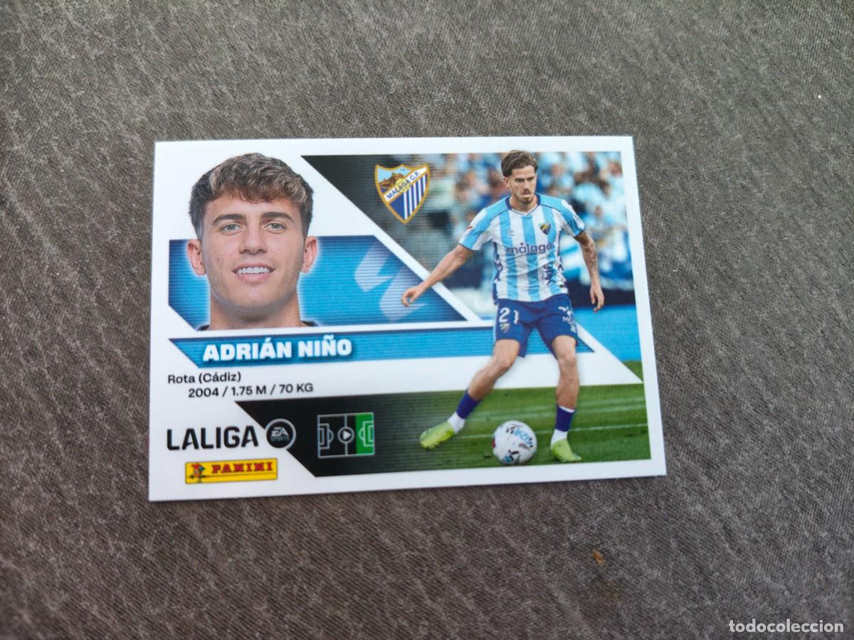 Cromos de f&uacute;tbol: Cromo 18 ADRI&Aacute;N NI&Ntilde;O M&Aacute;LAGA CF. Colecci&oacute;n LALIGA F&uacute;tbol 2026-2027 PANINI Nuevo