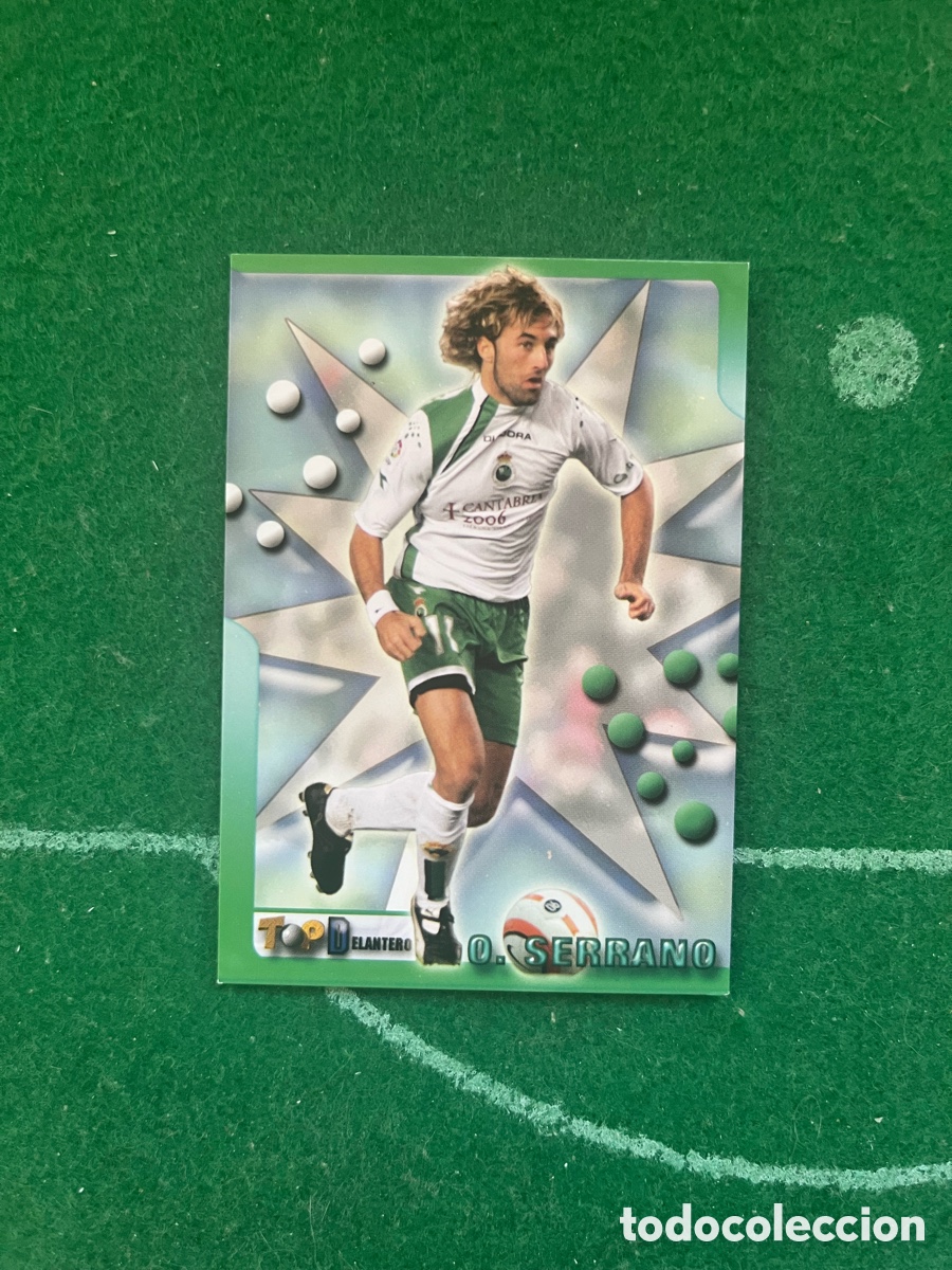 Cromos de f&uacute;tbol: 193 OSCAR SERRANO RACING DE SANTANDER TOP LIGA 2005 2006 MUNDICROMO TOP DELANTERO