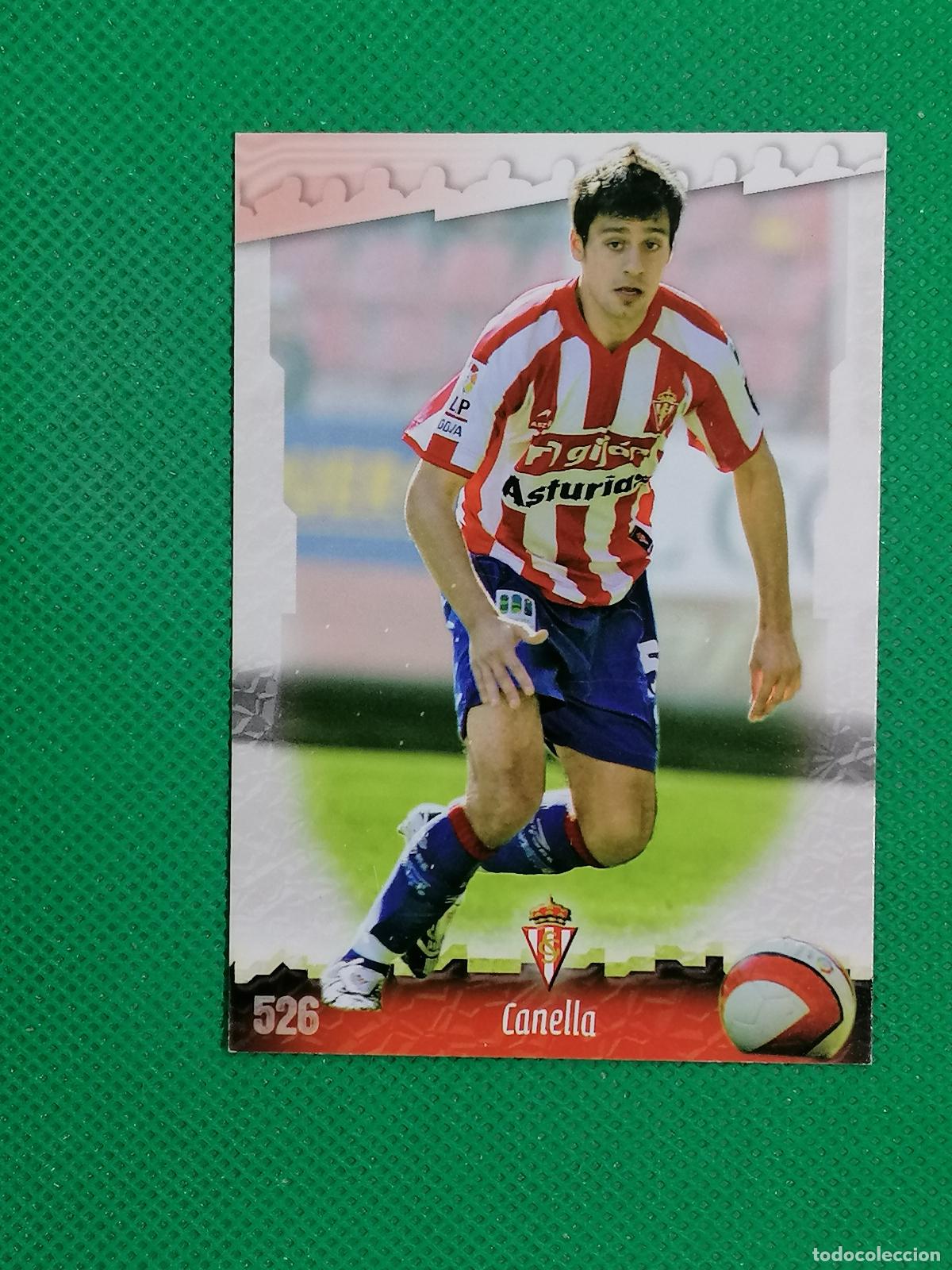 Cromos de f&uacute;tbol: 526 CANELLA SPORTING GIJON ⚽ MUNDICROMO LAS FICHAS DE LA LIGA 08 09 2008 2009 ⚽