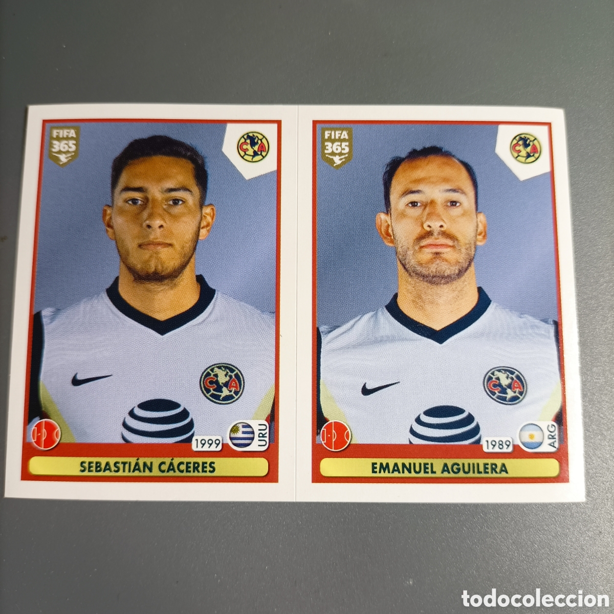 Cromos de f&uacute;tbol: STICKER PANINI ALBUM 2021. FIFA 365 (CLUB AMERICA) №374 A B