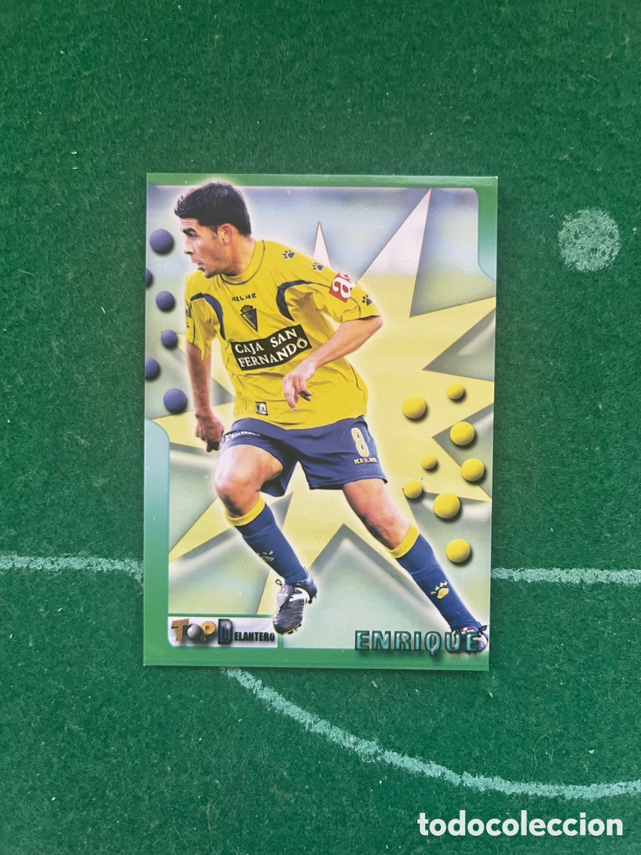 Cromos de f&uacute;tbol: 200 ENRIQUE C&Aacute;DIZ TOP LIGA 2005 2006 MUNDICROMO TOP DELANTERO