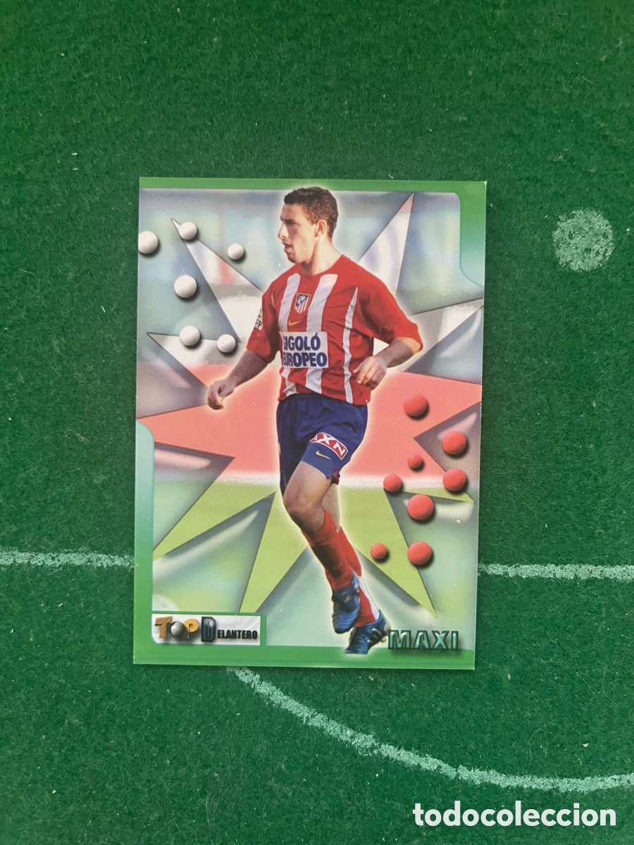 Cromos de Futebol: 201 MAXI RODR&Iacute;GUEZ ATL&Eacute;TICO DE MADRID TOP LIGA 2005 2006 MUNDICROMO TOP DELANTERO