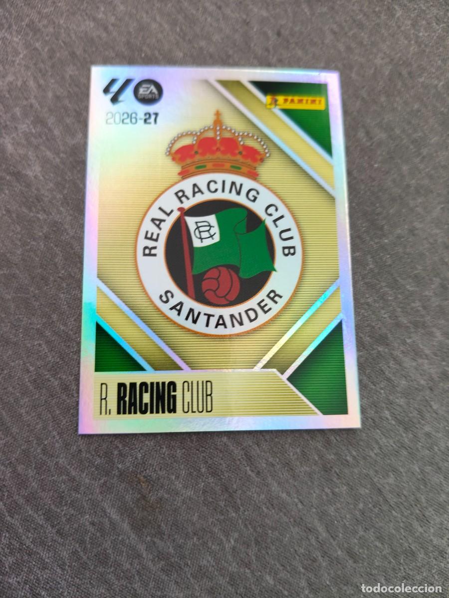 Cromos de Futebol: Cromo 1 ESCUDO R. RACING CLUB. Colecci&oacute;n LALIGA F&uacute;tbol 2026-2027 PANINI Nuevo