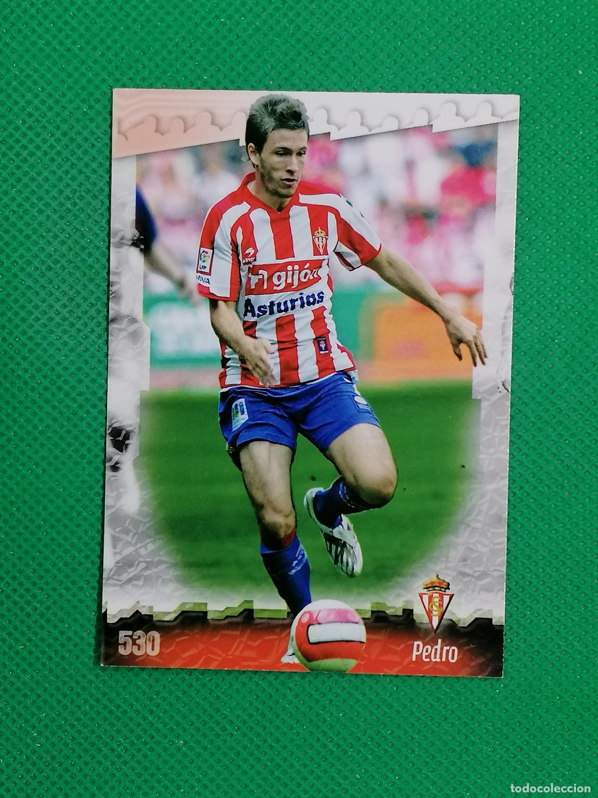 Figurine di Calcio: 530 PEDRO SPORTING GIJON ⚽ MUNDICROMO LAS FICHAS DE LA LIGA 08 09 2008 2009 ⚽