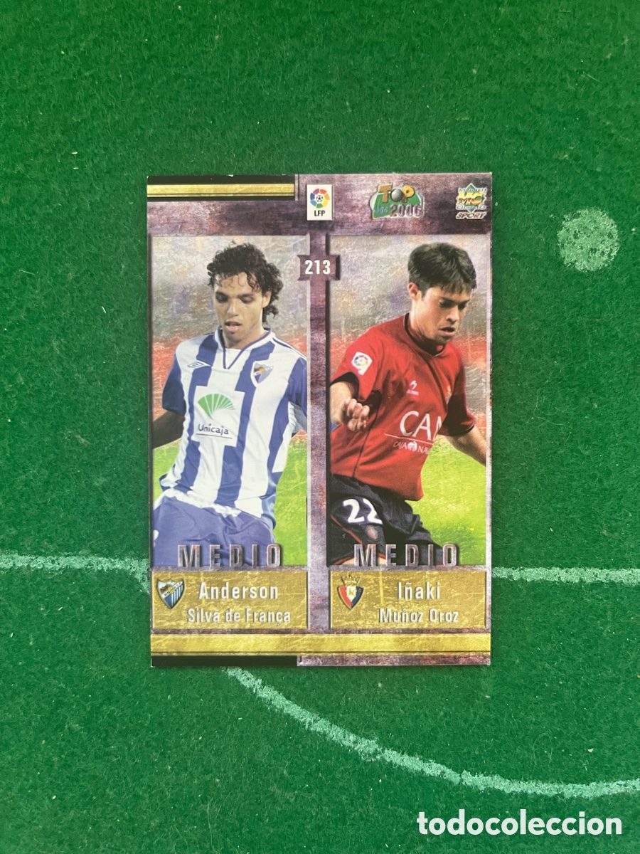 Figurine di Calcio: 213 ANDERSON I&Ntilde;AKI MU&Ntilde;OZ IV&Aacute;N CARRIL REDONDO TOP LIGA 2005 2006 MUNDICROMO