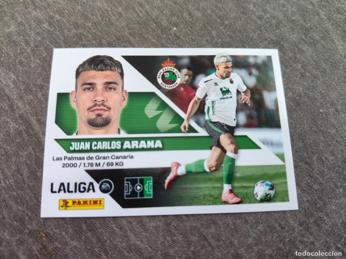 Cromos de Futebol: Cromo 19 JUAN CARLOS ARANA R. RACING CLUB. Colecci&oacute;n LALIGA F&uacute;tbol 2026-2027 PANINI Nuevo