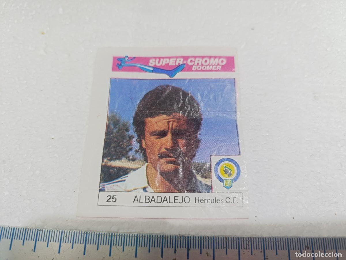 Cromos de Futebol: CROMO - ALBADALEJO - CHICLES BOOMER FUTBOL A&Ntilde;OS 80