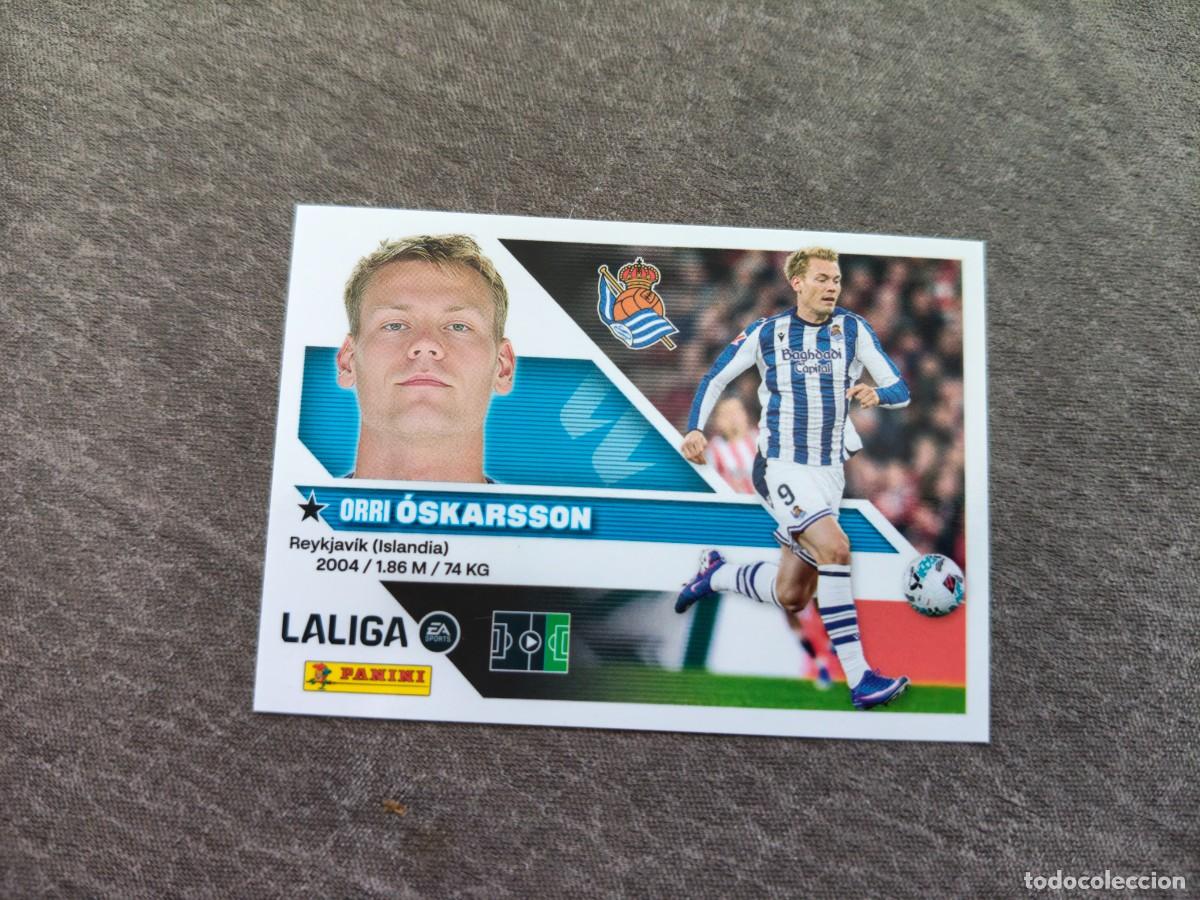 Fu&szlig;ball-Sticker: Cromo 19 ORRI &Oacute;SKARSSON REAL SOCIEDAD. Colecci&oacute;n LALIGA F&uacute;tbol 2026-2027 PANINI Nuevo