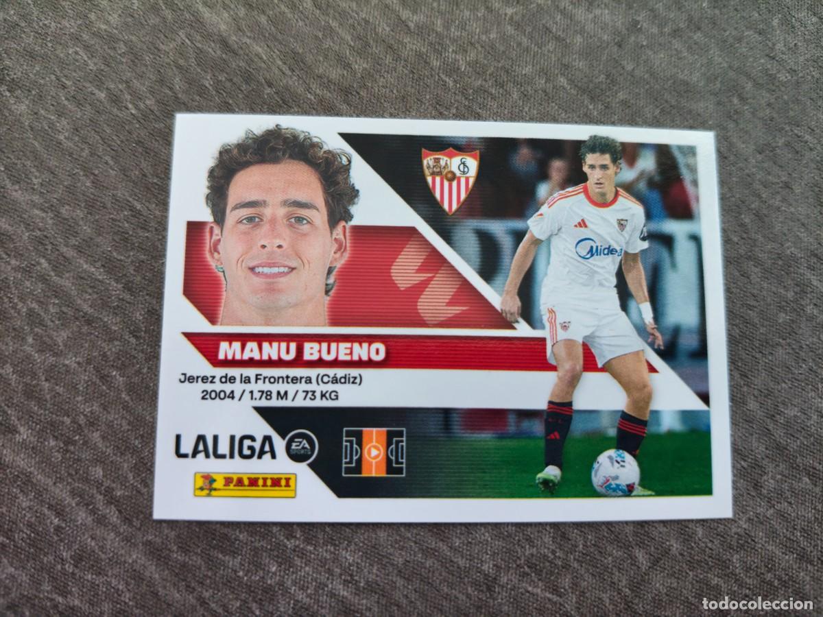 Fu&szlig;ball-Sticker: Cromo 16 MANU BUENO SEVILLA FC. Colecci&oacute;n LALIGA F&uacute;tbol 2026-2027 PANINI Nuevo
