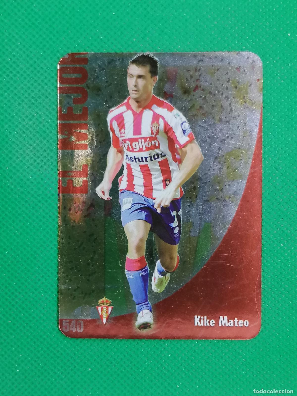 Fu&szlig;ball-Sticker: 540 KIKE MATEO SPORTING GIJON ⚽ MUNDICROMO LAS FICHAS DE LA LIGA 08 09 2008 2009 ⚽